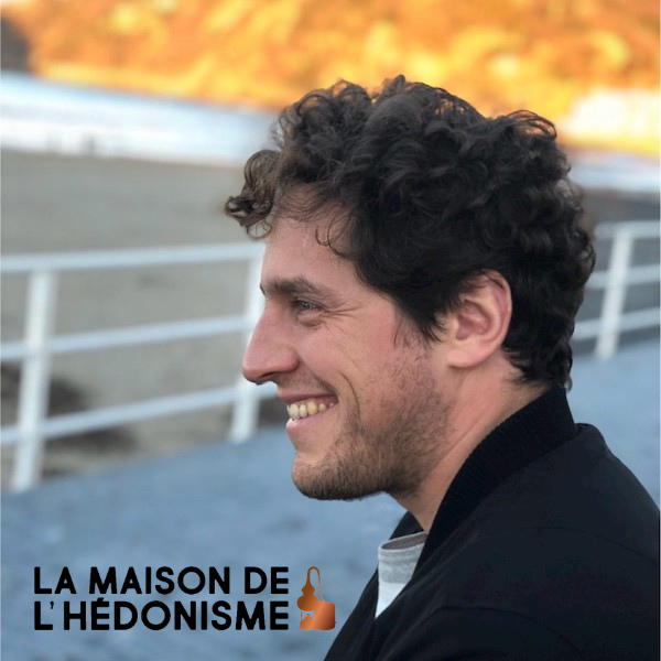 Florent Dubosson et logo Maison de l'Hédonisme